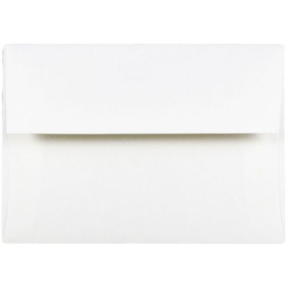 Picture of JAM Paper Booklet Invitation Envelopes, A6, Gummed Seal, Strathmore, Bright White Wove, Pack Of 25