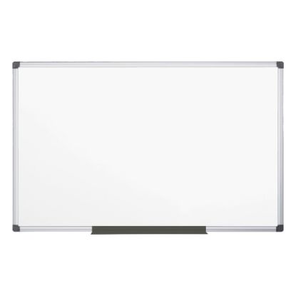 Picture of MasterVision Maya Platinum Pure Magnetic Dry-Erase Whiteboard, 48in x 36in, Aluminum Frame With Silver Finish