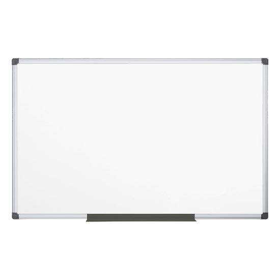 Picture of MasterVision Maya Platinum Pure Magnetic Dry-Erase Whiteboard, 48in x 36in, Aluminum Frame With Silver Finish