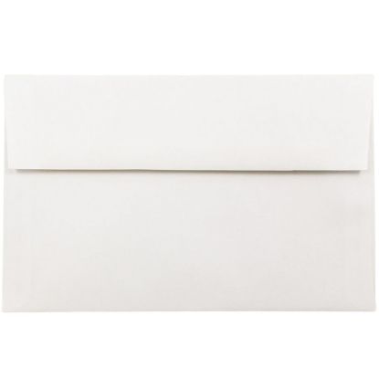 Picture of JAM Paper Booklet Invitation Envelopes, A10, Gummed Seal, Strathmore Bright White, Pack Of 25