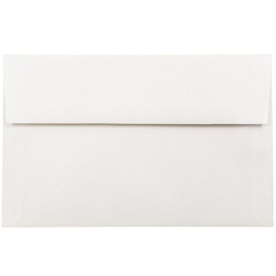 Picture of JAM Paper Booklet Invitation Envelopes, A10, Gummed Seal, Strathmore Bright White, Pack Of 25