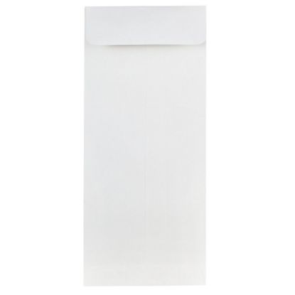 Picture of JAM Paper #10 Policy Envelopes, Gummed Seal, Strathmore Bright White, Pack Of 25