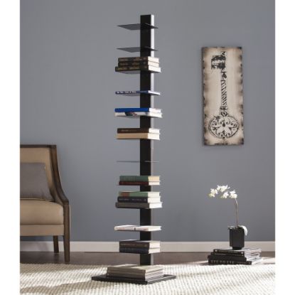 Picture of SEI Furniture Spine Tower Shelf, 65 1/4inH x 15 3/4inW x 16inD, Black