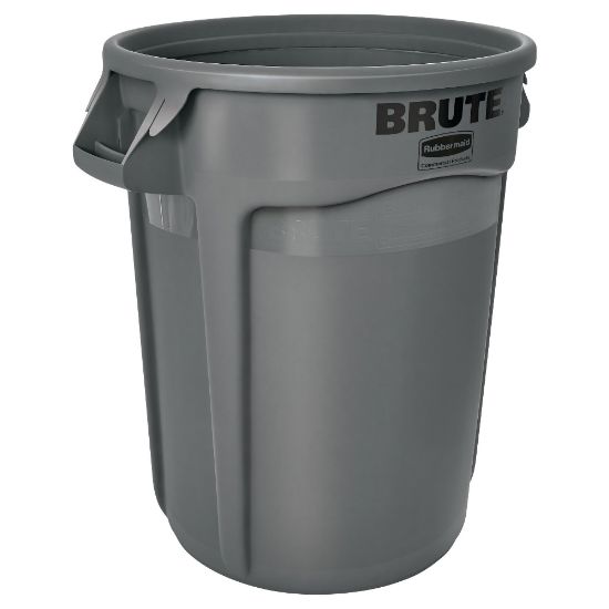 Picture of Rubbermaid Round Brute Container, 32 Gallons, Gray