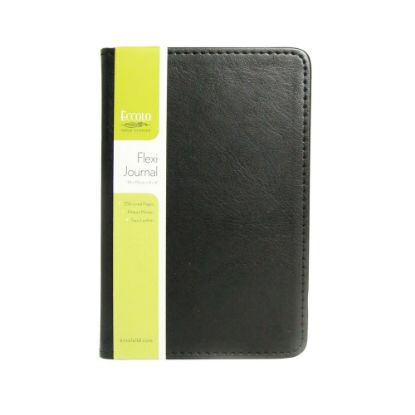 Picture of Eccolo Flexi Journal, 4in x 6in, 256 Pages (128 Sheets), Black