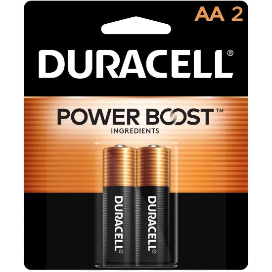 Picture of Duracell Coppertop AA Alkaline Batteries, Pack Of 2