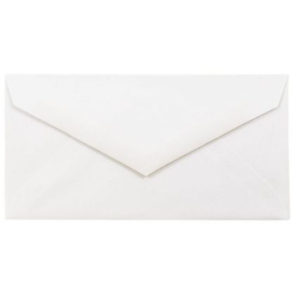 Picture of JAM Paper Booklet Envelopes, #7 3/4 Monarch, V-Flap, Gummed Seal, Strathmore Bright White, Pack Of 25