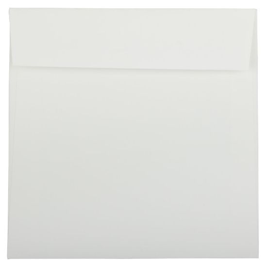 Picture of JAM Paper Strathmore Invitation Envelopes, 8 1/2in x 8 1/2in, Gummed Seal, Bright White, Pack Of 25