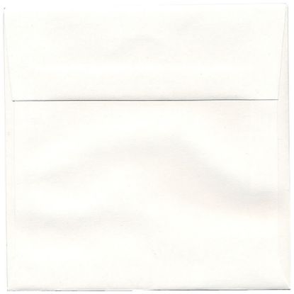 Picture of JAM Paper Strathmore Invitation Envelopes, 6in x 6in, Gummed Seal, Bright White, Pack Of 25