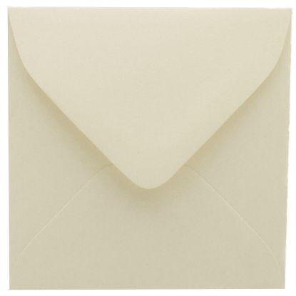 Picture of JAM Paper Strathmore Invitation Envelopes,  3 1/8in x 3 1/8in, Gummed Seal, Natural White, Pack Of 25