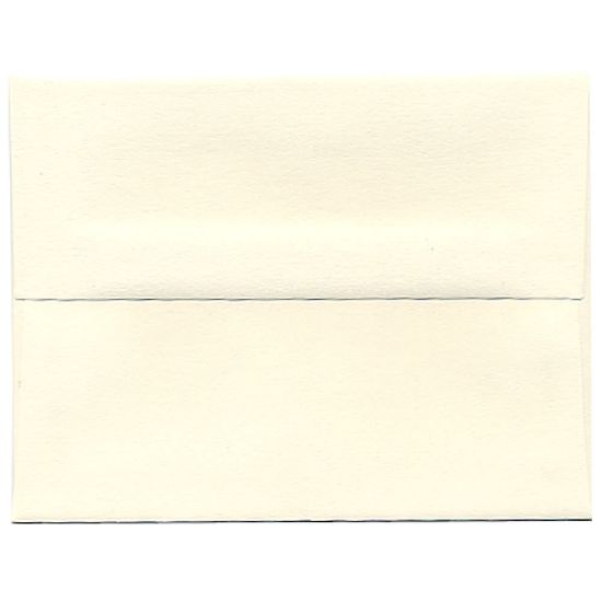 Picture of JAM Paper Booklet Invitation Envelopes, A2, Gummed Seal, Strathmore Natural White, Pack Of 25