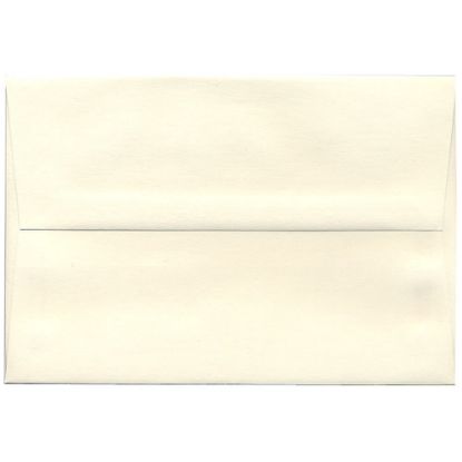 Picture of JAM Paper Booklet Invitation Envelopes, A8, Gummed Seal, Strathmore Natural White, Pack Of 25