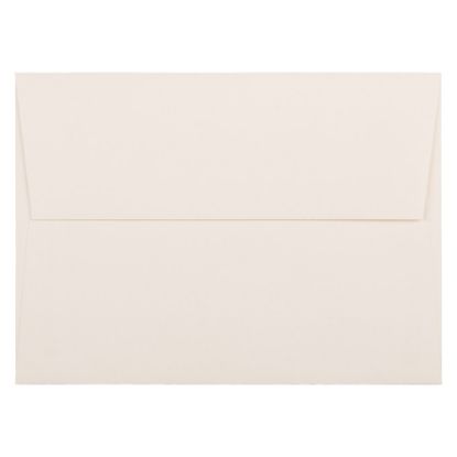 Picture of JAM Paper Booklet Invitation Envelopes, A7, Gummed Seal, Wove Finish, Strathmore Natural White, Pack Of 25