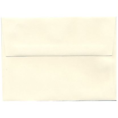 Picture of JAM Paper Booklet Invitation Envelopes, A6, Gummed Seal, Strathmore, Natural White Wove, Pack Of 25