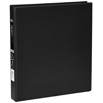 Picture of Office Depot Brand Heavy-Duty 3-Ring Binder, 1in D-Rings, Black