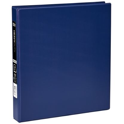 Picture of Office Depot Brand, Heavy-Duty 3-Ring Binder, 1in D-Rings, 49% Recycled, Navy