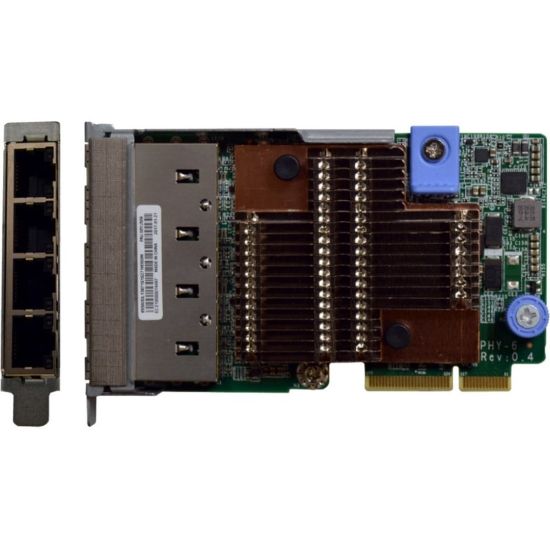 Picture of Lenovo ThinkSystem 10Gb 4-port Base-T LOM - PCI Express - 4 Port(s) - 4 - Twisted Pair - 10GBase-T - Plug-in Card