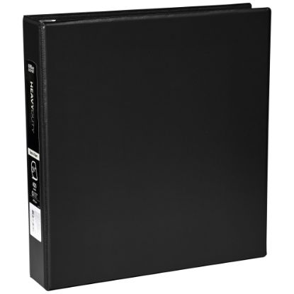 Picture of Office Depot Heavy-Duty Easy-Open 3-Ring Binder, 1 1/2in D-Rings, 49% Recycled, Black