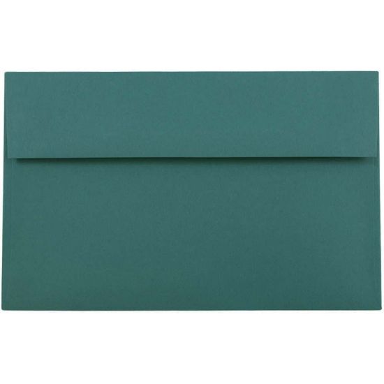 Picture of JAM Paper Booklet Invitation Envelopes, A10, Gummed Seal, Teal, Pack Of 50