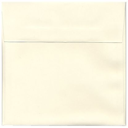 Picture of JAM Paper Strathmore Invitation Envelopes, 8 1/2in x 8 1/2in, Gummed Seal, Natural White, Pack Of 25