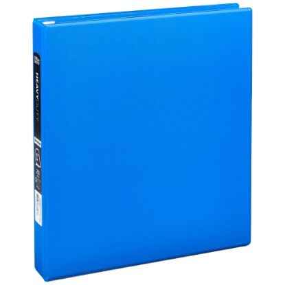 Picture of Office Depot Brand Heavy-Duty 3-Ring Binder, 1in D-Rings, 49% Recycled, Blue