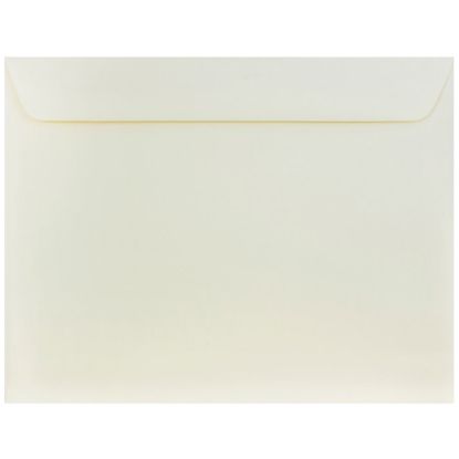 Picture of JAM Paper Booklet Strathmore Wove Envelopes, #13in, Gummed Seal, Strathmore Natural White, Pack Of 25