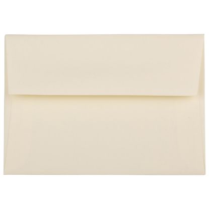 Picture of JAM Paper Booklet Envelopes (Strathmore Paper), #4 Bar (A1), Gummed Seal, Strathmore Ivory, Pack Of 25