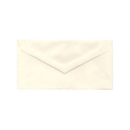 Picture of JAM Paper Booklet Envelopes, #7 3/4 Monarch, V-Flap, Gummed Seal, Strathmore Natural White, Pack Of 25