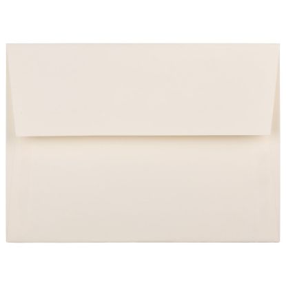 Picture of JAM Paper Booklet Invitation Envelopes, A7, Gummed Seal, Strathmore Ivory, Pack Of 25