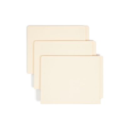 Picture of Smead Manila Reinforced End-Tab Folders, Straight Cut, Letter Size, Pack Of 100