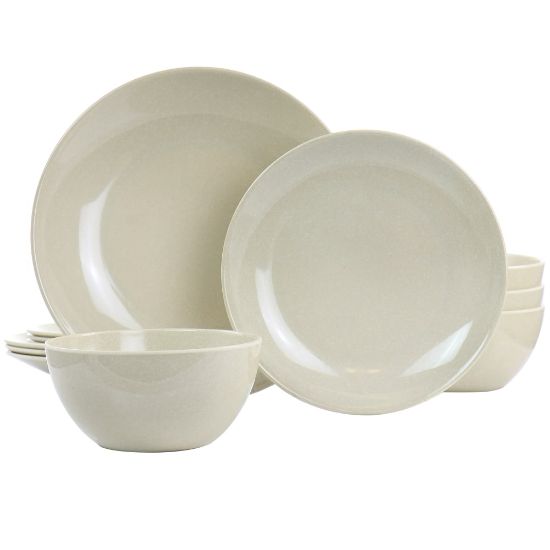 Picture of Martha Stewart Melamine Dinnerware Set, Taupe, Set Of 12