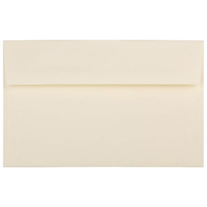 Picture of JAM Paper Booklet Invitation Envelopes, A10, Gummed Seal, Strathmore Ivory, Pack Of 25