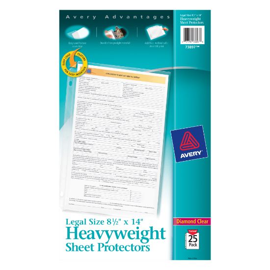 Picture of Avery Top-Load Heavyweight Legal-Size Sheet Protectors