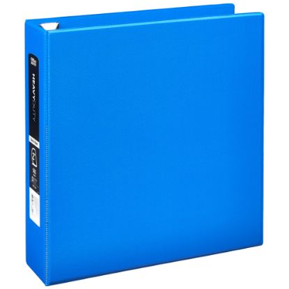 Picture of Office Depot Heavy-Duty 3-Ring Binder, 2in D-Rings, 49% Recycled, Blue