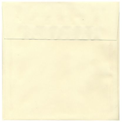 Picture of JAM Paper Strathmore Invitation Envelopes, 8 1/2in x 8 1/2in, Gummed Seal, Ivory, Pack Of 25