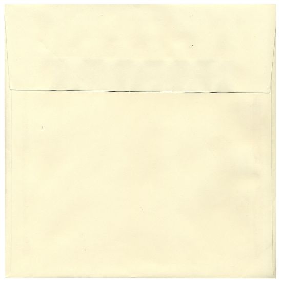 Picture of JAM Paper Strathmore Invitation Envelopes, 8 1/2in x 8 1/2in, Gummed Seal, Ivory, Pack Of 25