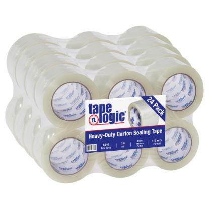 Picture of Tape Logic #600 Hot Melt Tape, 3in x 110 Yd., Clear, Case Of 24