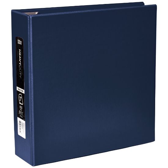 Picture of Office Depot Heavy-Duty 3-Ring Binder, 3in D-Rings, Navy