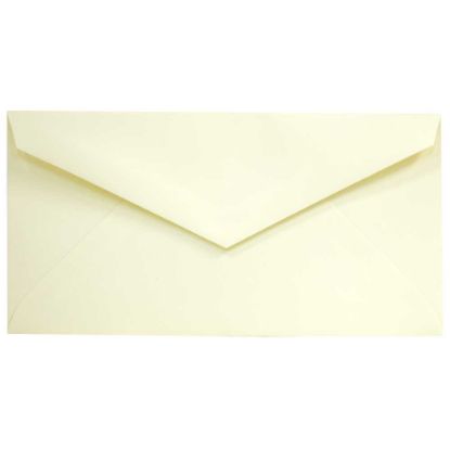 Picture of JAM Paper Booklet Envelopes, #7 3/4 Monarch, Straight Flap, Gummed Seal, Strathmore Ivory, Pack Of 25