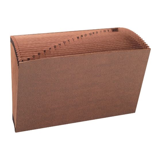 Picture of Smead TUFF Expanding File, 21 Pockets, A-Z, 15in x 10in, Legal Size, 30% Recycled, Brown