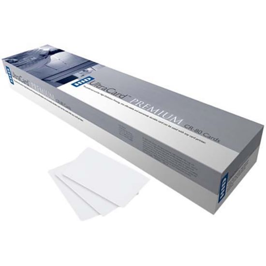 Picture of Fargo UltraCard PVC Card - 3.38in x 2.13in Length - 500 - White