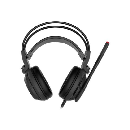 Picture of MSI DS502 Gaming Headset - Stereo - USB - Wired - 32 Ohm - 20 Hz - 20 kHz - Over-the-head - Binaural - Circumaural - 6.56 ft Cable - Omni-directional Microphone