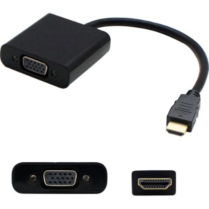 Picture of AddOn 8in HDMI to VGA Adapter Cable - Video converter - HDMI - VGA - black