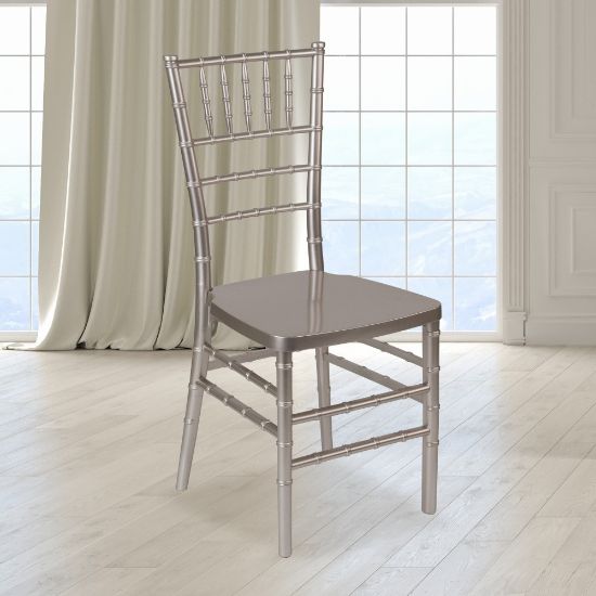 Picture of Flash Furniture HERCULES PREMIUM Series Stacking Chiavari Chair, Pewter