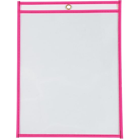 Picture of Partners Brand Job Ticket Holders, 9in x 12in, Neon Pink, Pack Of 15