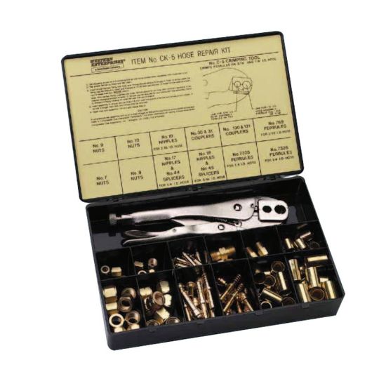 Picture of Hose Repair Kits, Fittings; Crimping Tool; Full color label/description chart