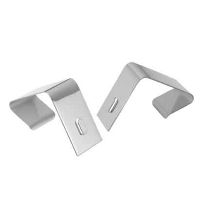 Picture of Quartet Partition Board Hangers, Silver, Pack Of 2