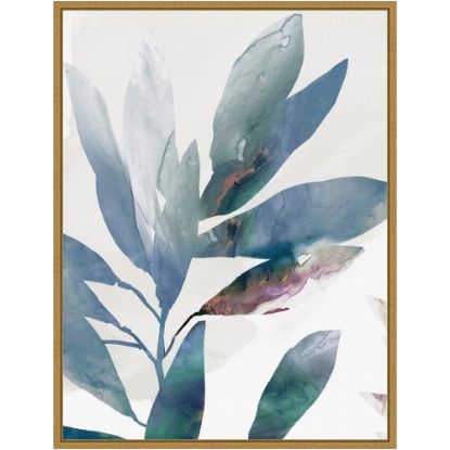 Picture of Amanti Art Indigo Sprig I by Isabelle Z Framed Canvas Wall Art Print, 18in x 24in, Gold