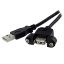 Picture of StarTech.com 3 ft Panel Mount USB Cable A to A - F/M