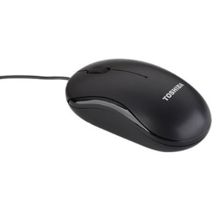 Picture of Toshiba USB Optical Mouse U25 - Optical - Cable - Black - USB - 1600 dpi - Scroll Wheel - Symmetrical